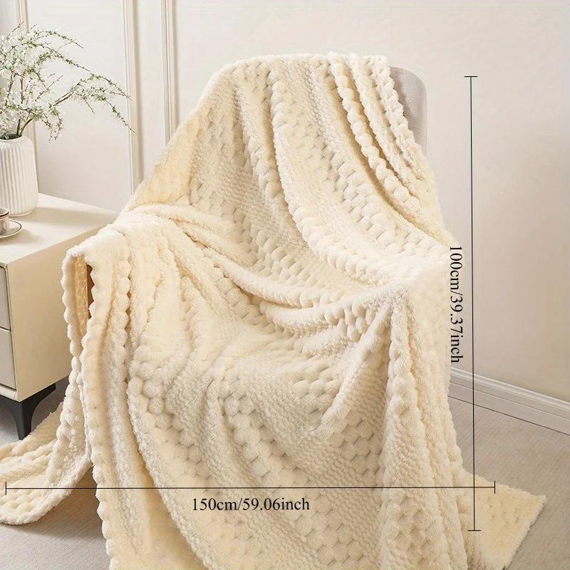 Man Womens Solid Color Check Four Seasons Blanket Soft and Comfortable Bed Blanket Sofa Blanket Suitable for Home Travel