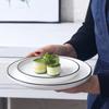 French Steak Plate European Nordic Flat Plate Plate Household Western Plate Set Round Dish Plate Internet Celebrity Tableware Ceramics