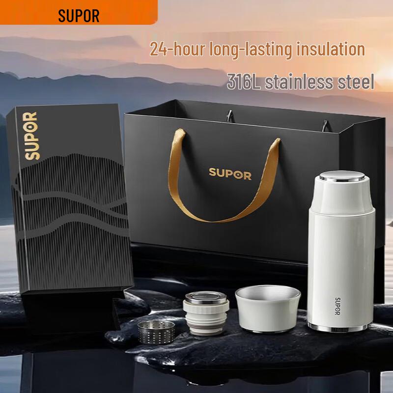 Supor 600mL 316L Stainless Steel Tea Thermos Cup