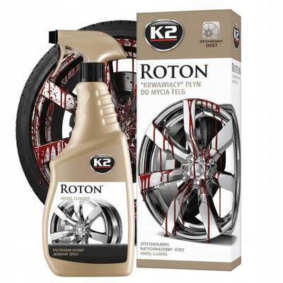 K2 ROTON ŚRODEK DO CZYSZCZENIA FELG 700ML G167 CZERWONA FELGA