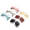 Pilot frameless European and American style sunglasses, fashionable personalized star sunglasses for women