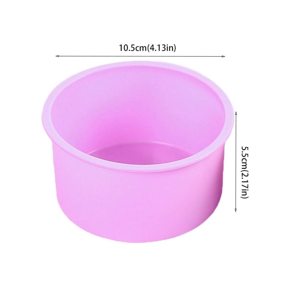4Pcs 4 in Cupcake Mold Reusable Baking Pan Baking Tool Round Silicone Cake Pan  Pudding