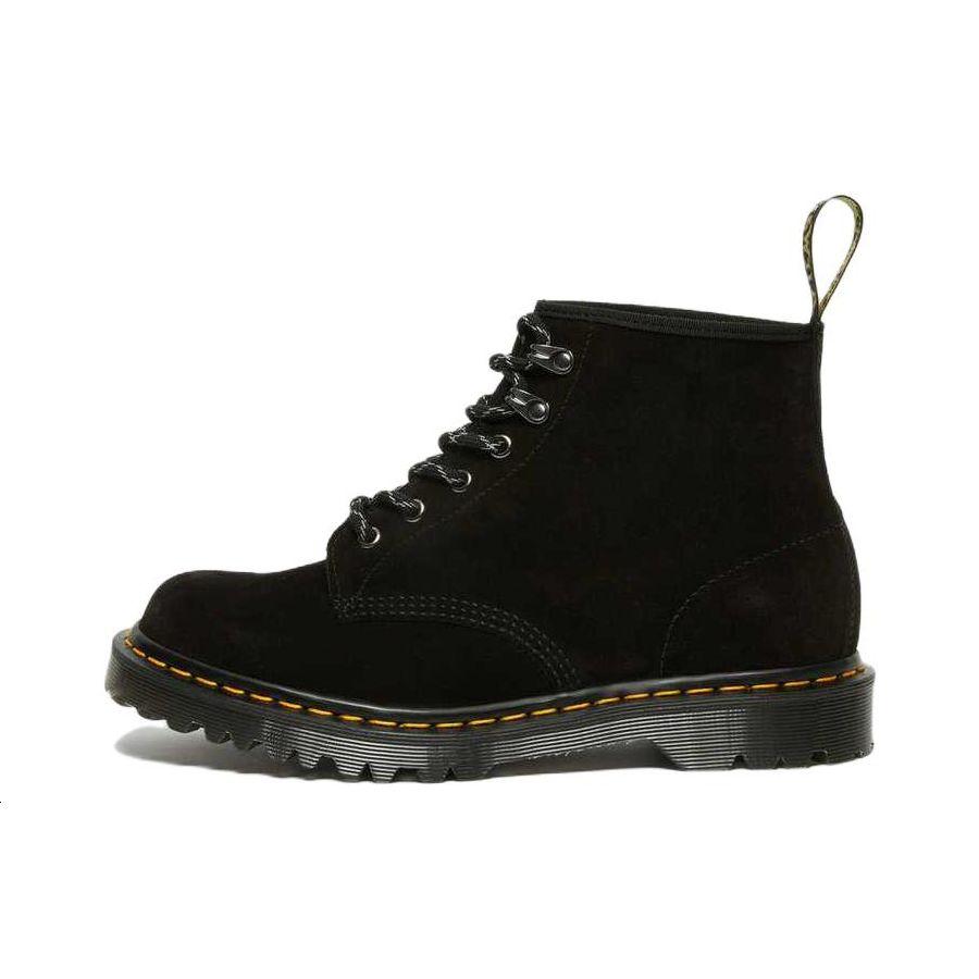 Dr. Martens Leather Comfortable Versatile Short Martin Boots Unisex Boots Black 27777001