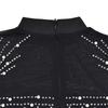 C6381 European & American Fashion Women's Long Sleeve Mesh Bubble Bead Short Dress