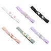 Adjustable Length Elastic Stretch Belt Press Buckle Style Invisible Belt  for Women Men