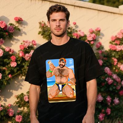 Man Adam Likes Sun Lotion TShirt Bobobear Bobobearart Bobo Bear Bobo Nisi Bear Gay  Bear Gayart Tshirt Cotton Tees Clothing