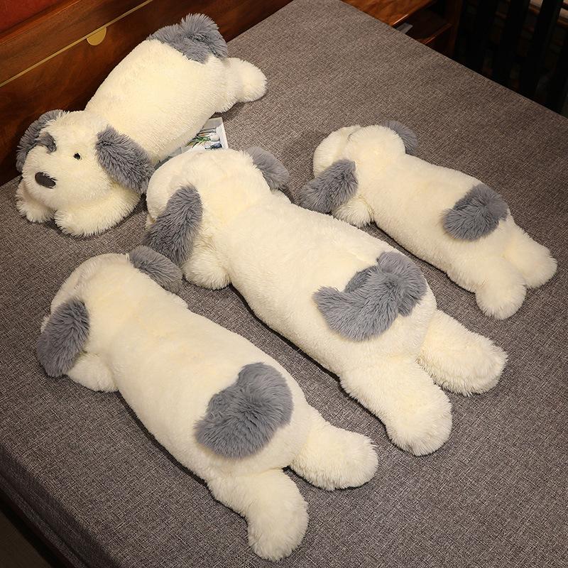Crouching Long Haired Dog Doll Birthday Gift Wholesale Plush Toys Girl Sleeping Pillow Extra Large Doll Plush Animal Toy