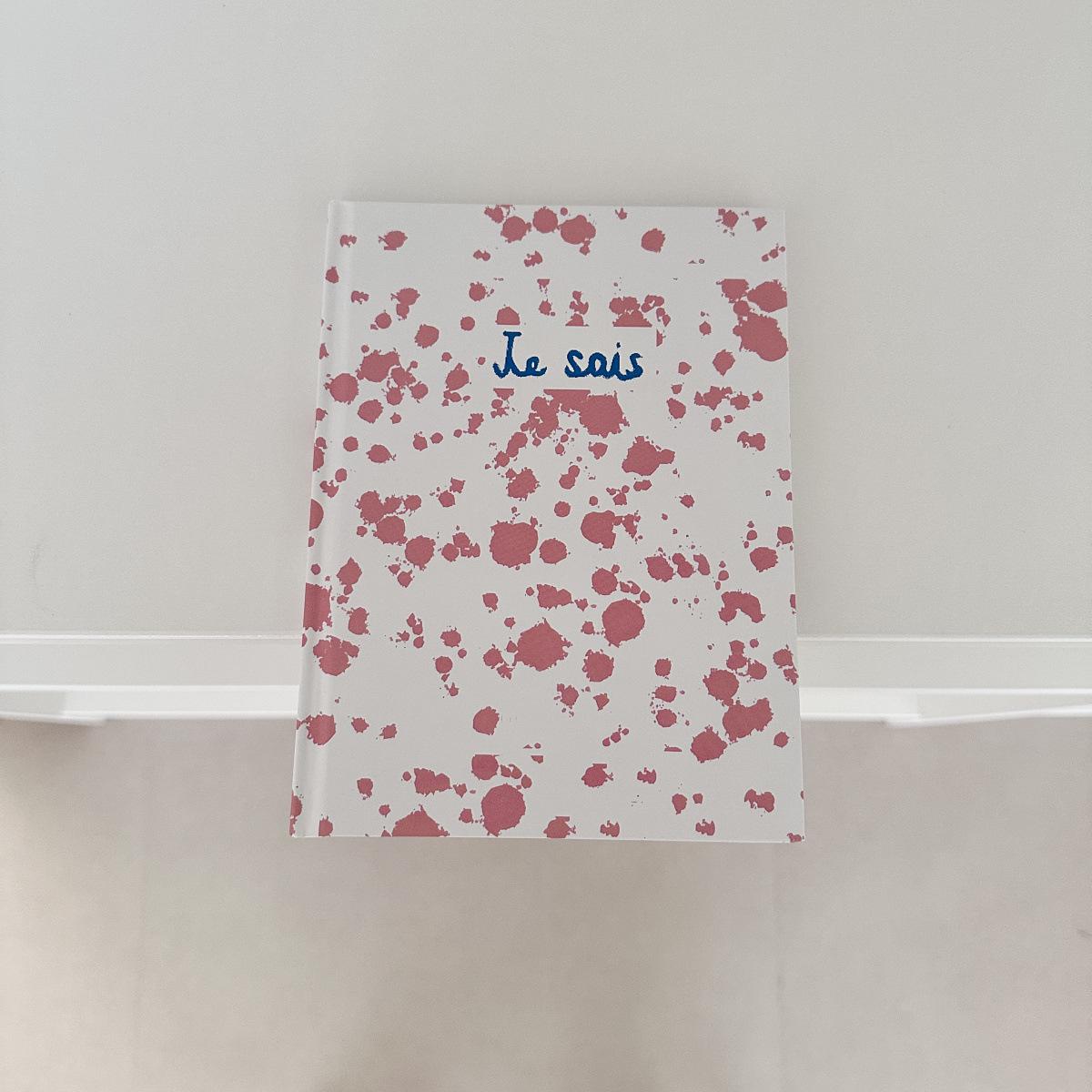 Korean Retro French Style Pink Artistic Notebook for Photography 14*19 cm