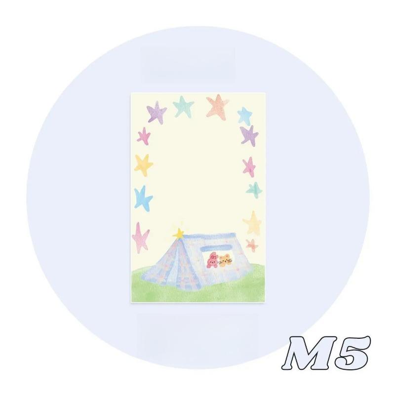 20 Stück Niedliche Cartoon Bunte Innenseiten für M5 Ringbuch Journal Loseblatt Notizbuch Scrapbook Kawaii Nicht-klebriger Notizblock To-do-Liste
