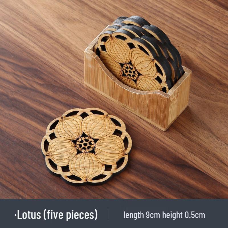 Bambus Teeuntersetzer Set im japanischen Stil