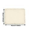 Nordic Solid Color Cotton Linen Placemat With Fringes For Dining Table Decor