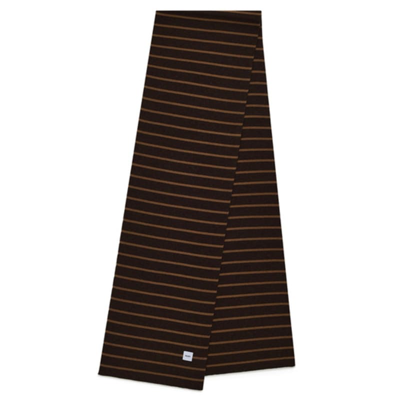 Velsey Stripe Muffler [BROWN]