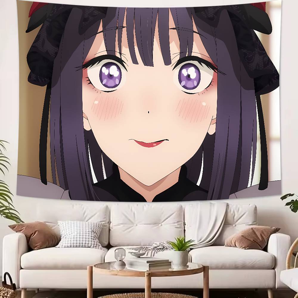 Large Kawaii Pretty Girl Marin Kitagawa Tapestry Wall Hanging Wall Rugs Dorm Decor Blanket Camping Decoration Tapestry