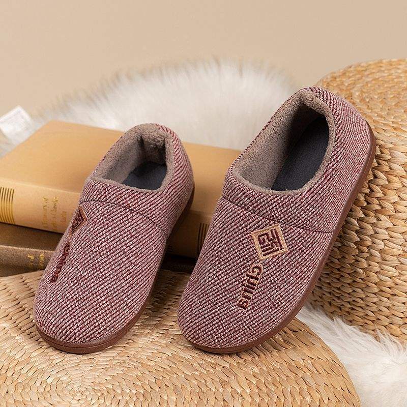 

Новые зимние женские хлопковые тапочки износостойкая толстая подошва нескользящие бархатные студенческие туфли теплая обувь пара домашние комнатные хлопковые тапочки 44