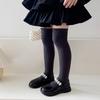 Stylish Children's Knee High Socks Soft and Breathable Above Knee Stockings Solid Non Slip Thickened Bottom Warm Socks