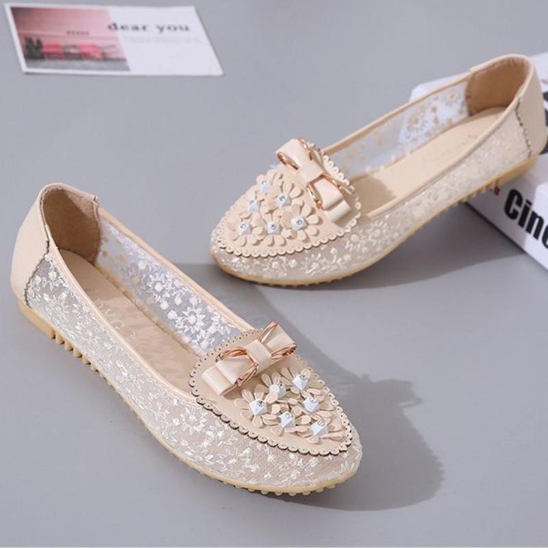 Woman Footwear Diamond Summer Slip on Flat Shoes for Women with Bow Casual Y2k Fashion Offer Designer Luxury Trends 2025 Sale 39