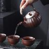 Retro Ceramic Wood-Fired Teapot Gift Set