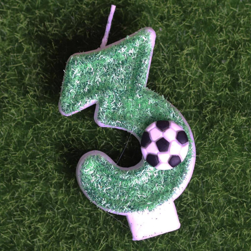 Creative Football Digital Birthday Candles