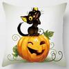 Halloween Cartoon Cat Square Pillowcase Home Decoration Car Sofa Bedroom Cushion Cover pillow cases pillow covers decorative