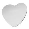 Car Side Blindspot Mirror Heart Shaped Brimless Adjustable Wide Angle Design Car Convex Blindspot Mirror