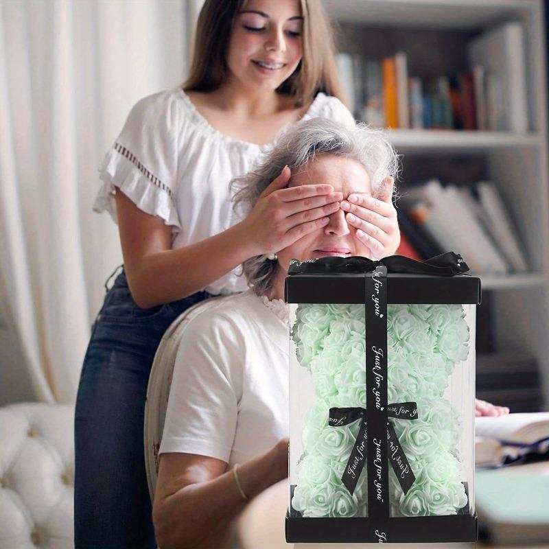 Artificial Foam Immortal Rose Bear - Perfect for Valentine's Day, Mother's Day, Anniversaries, Weddings, Birthdays and Christmas