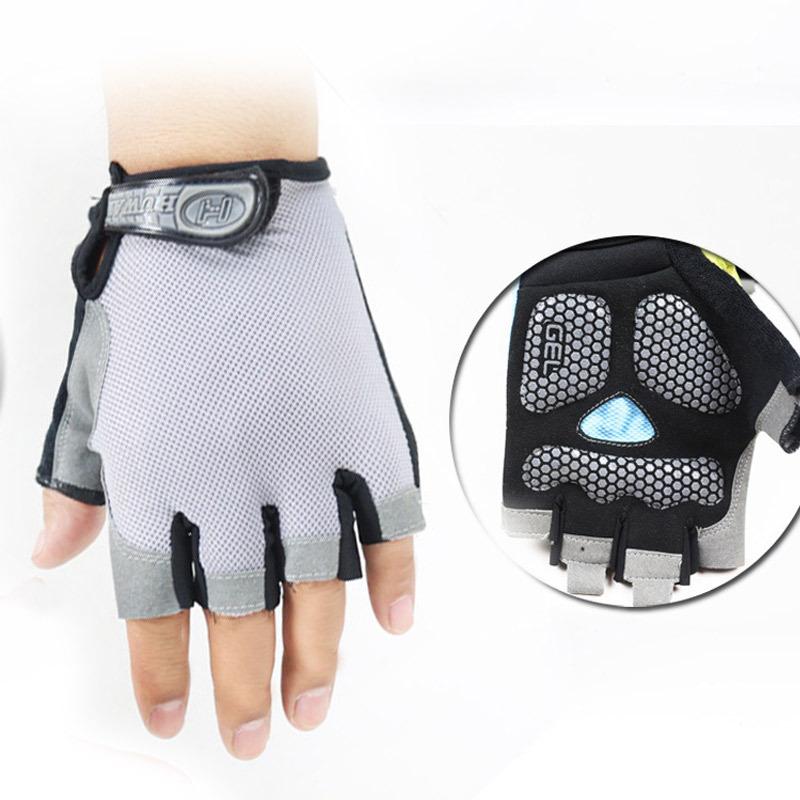 Cycling Half-finger Gloves Velcro Sunscreen Men and Women Non-slip Summer Bicycle Pads Fitness Fishing Gloves