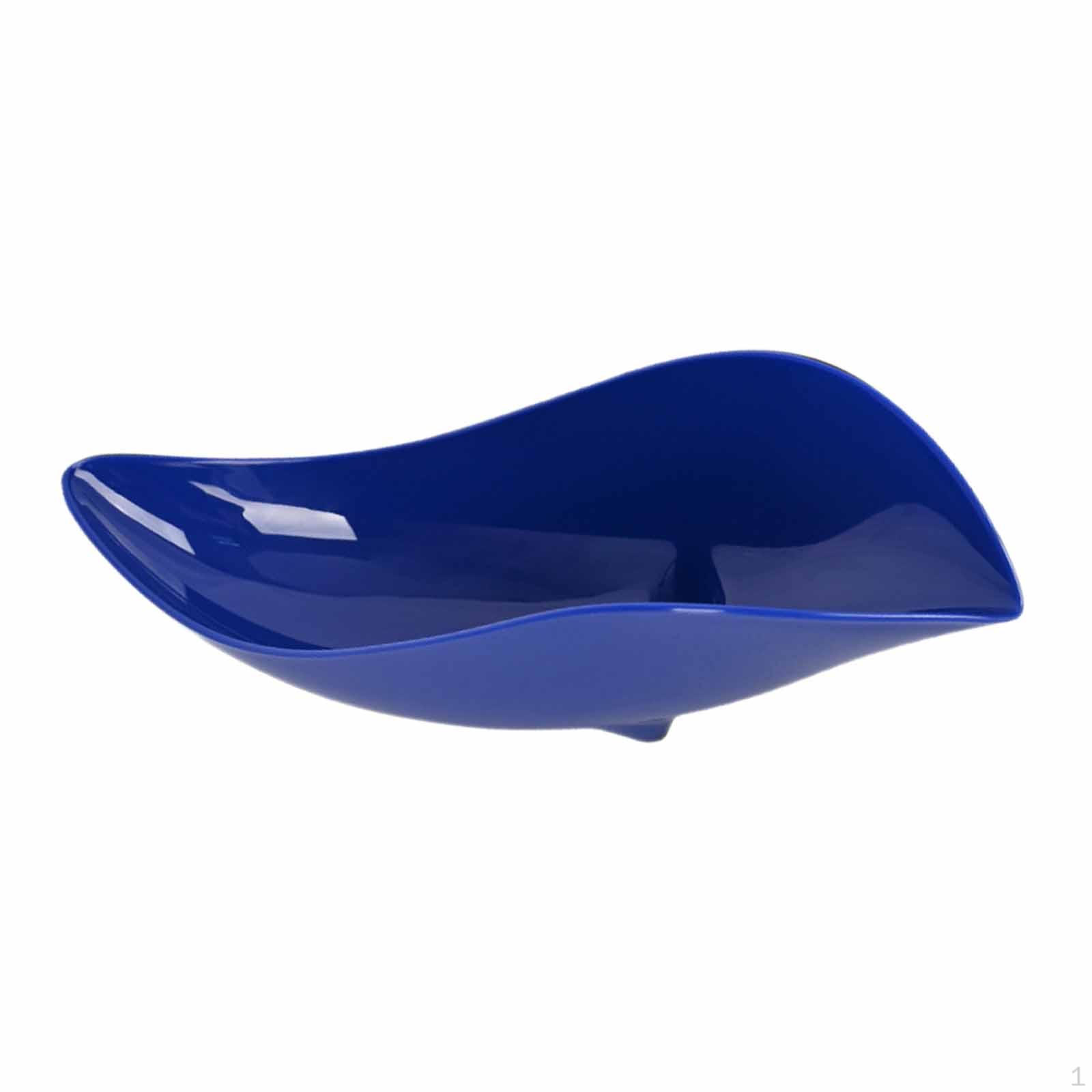 

Поднос для образцов кофейных зерен, сервировочная тарелка в форме листа для закусок синий