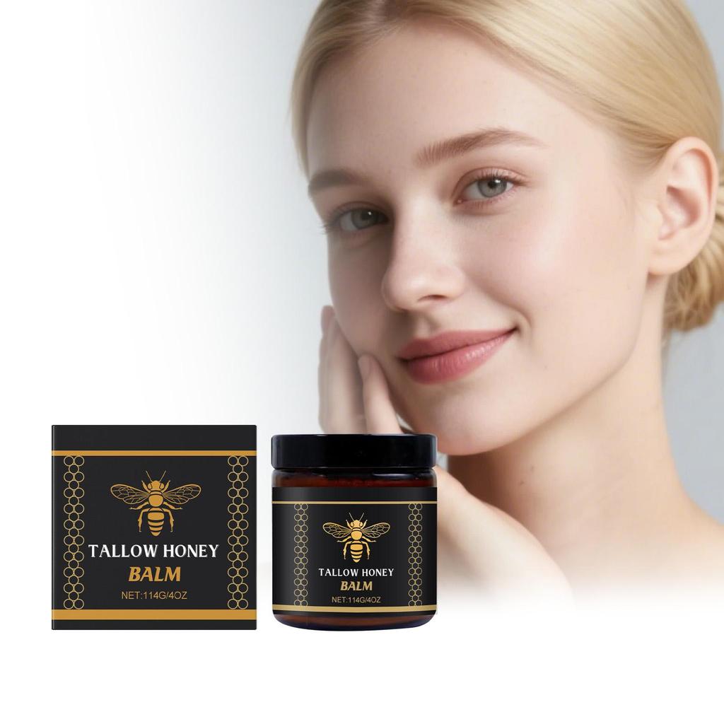 Tallow Honey Moisturizing Balm Improve Drying Balanced Water Oil State Enhance Skin Lasticty Brighten Body Nourishing Care Cream