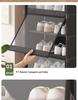 Sturdy Multi-layer Shoe Rack with Dustproof Transparent Shelves, Ideal for Home or Dorm.