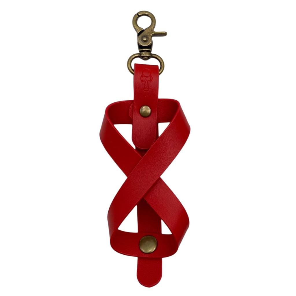 Lunari Kendama Holder with Carabiner, Kendama Strap, Portable and Easy To Attach, Accessory, Red (Red)