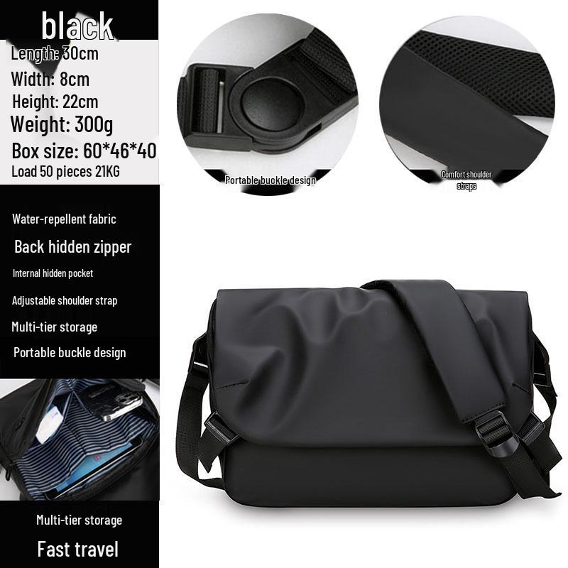 Men's Trendy Casual Messenger Bag - Multifunctional Shoulder Bag for Commuting, Travel, and Outdoor Activities