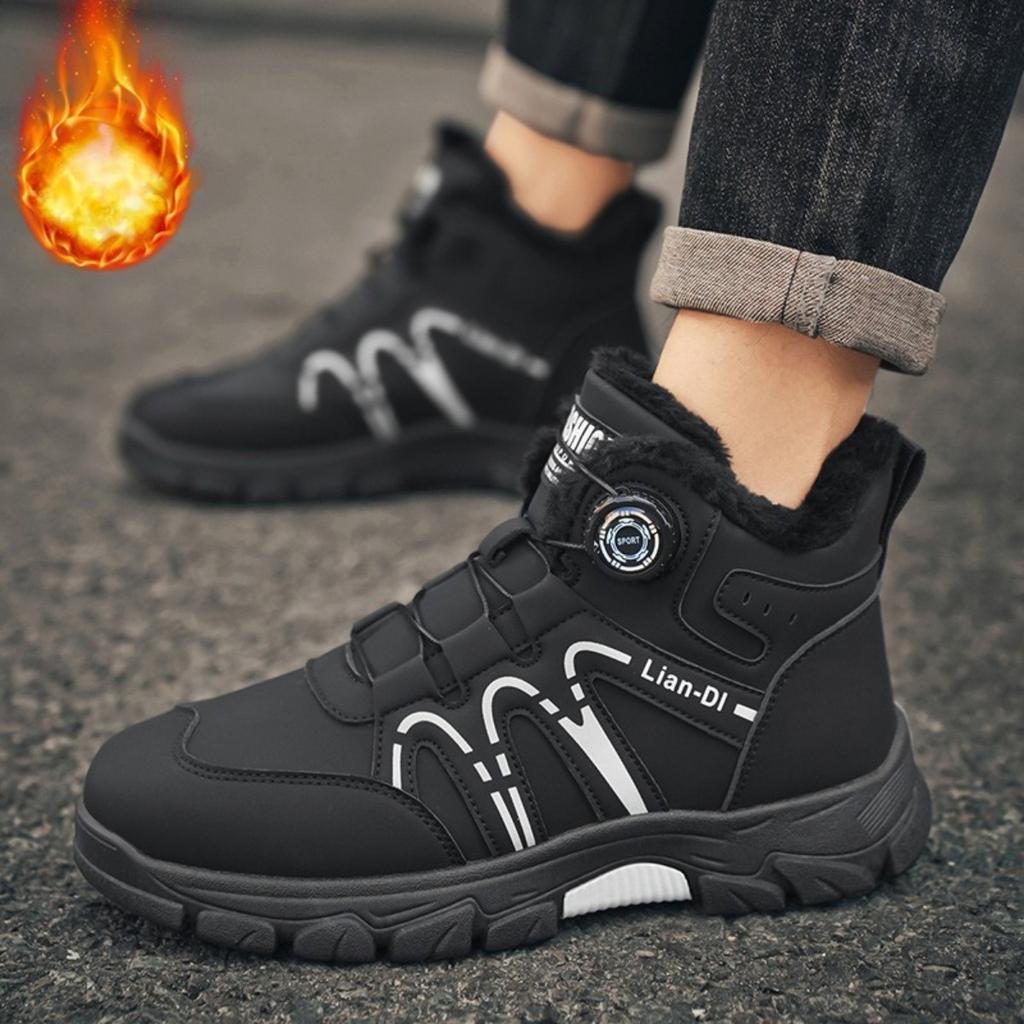 Velvet Shoes, Thick Shoes, Cotton Shoes, Men's Shoes, Warm Shoes, Martin Boots, Breathable, Casual Shoes, Sports Shoes