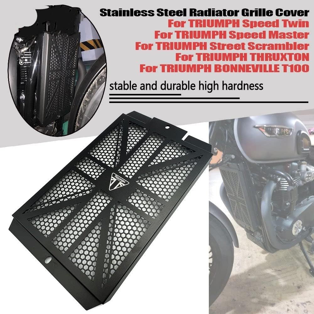 Vlfn Motorrad Kühlergrill Abdeckung Schutz Triumph Bonneville T100 Speed Twin Scrambler Für