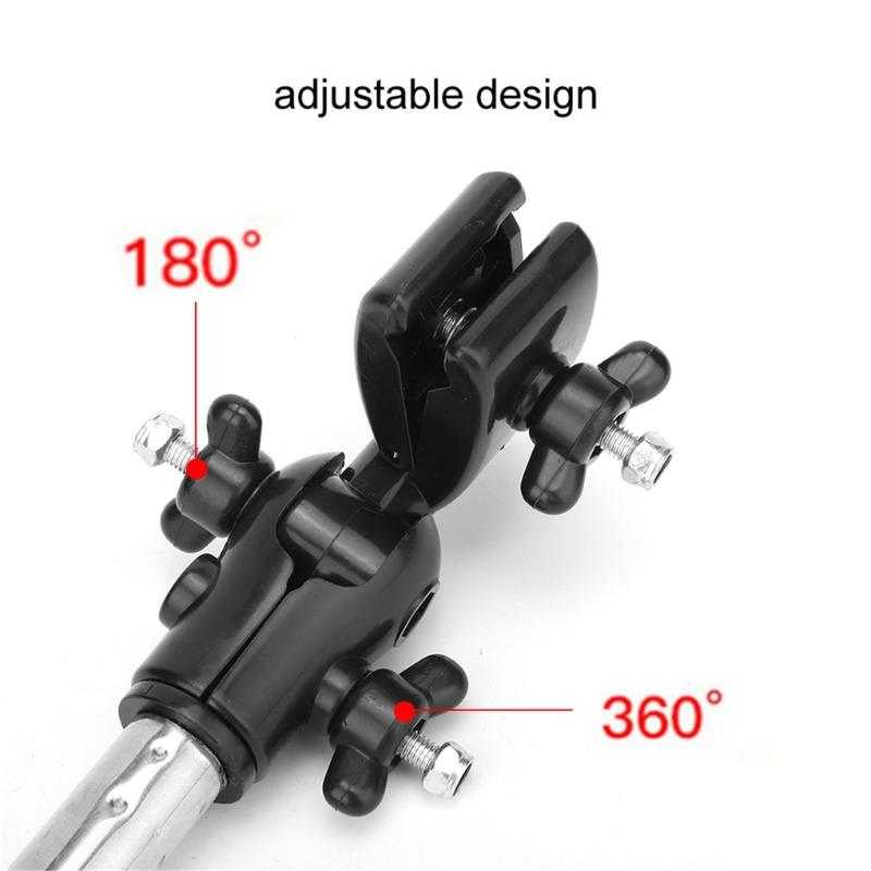 1pc 360 Degree Rotatable Bicycle and Wheelchair Umbrella Stand Adjustable Outdoor Sun Stand Foldable Sun Crown