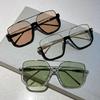 Fashion Vintage Oversize Square Sunglasses Women Men UV400 Shades Eyewear Trendy Ins Popular  Design Sun Glasses