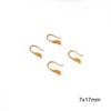 18K Gold-Filled Tarnish-Resistant Ear Hooks with Bead Cup for DIY Tassel Stud Earrings
