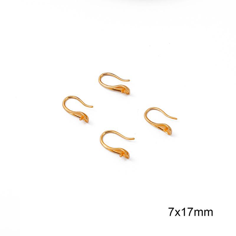 18K Gold-Filled Tarnish-Resistant Ear Hooks with Bead Cup for DIY Tassel Stud Earrings