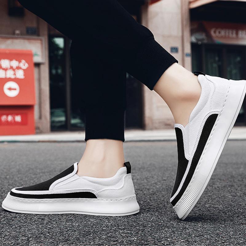 Fashion 2025 New Spring Breathable espadrilles Men's Trend Versatile Thick Baseplate Shoes One Pedal Casual Shoes Zapatos De Hombre