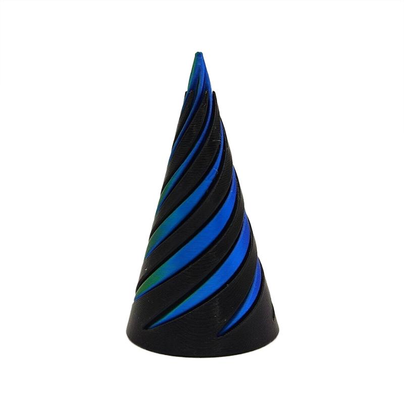 3D Printed Spiral Cone Stress Relieving Toy Impossible Pyramid Sculpture Toy Mini Stereoscopic Telescopic Fingertip Spiral Toy