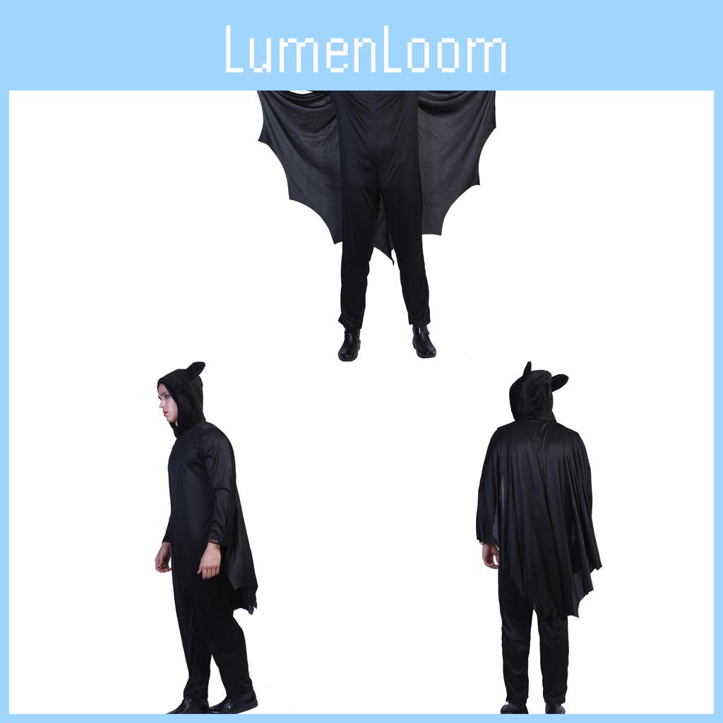 Halloween Bat Cosplay Costume For Men With Polyester Material For Cosplay Events