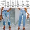 2025 Summer European & American Style Slimming Ripped Denim Jeans for Women