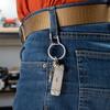 NITEIZE Dual Pass Keyring Stainless Silver Carabiner Keychain Hook, Stainless Steel Durable Design