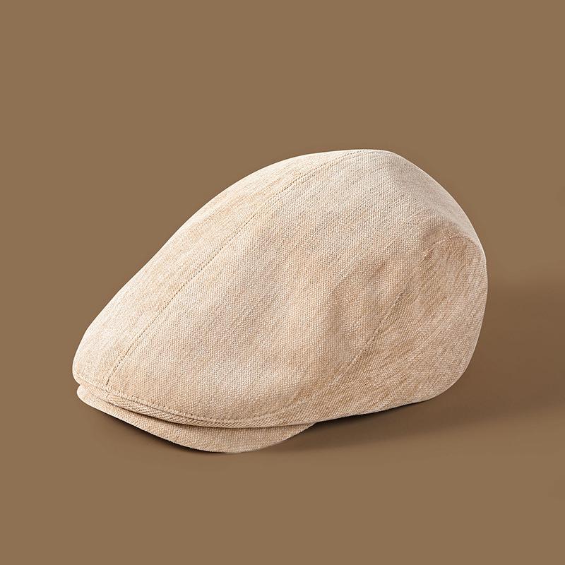 Face Revealing Autumn and Winter Face Revealing Duck Tongue Hat Korean Style Retro Fashion Reverse Wearing Literary Painter Hat