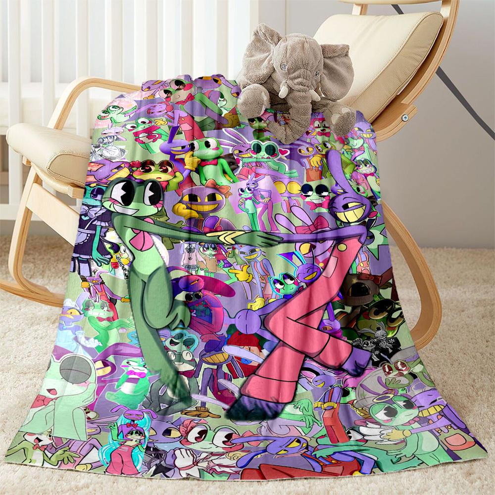 Digital Circus Blanket Ultra-Soft Perfect for Office Chair Chair Office All-Season Use Playful Design Gift for Travel Home Birthdays