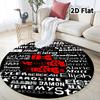 The Vampire Diaries Round Area Rug Carpet Rug For Living Room Bedroom Sofa Playroom Decor Nonslip Floor Mat