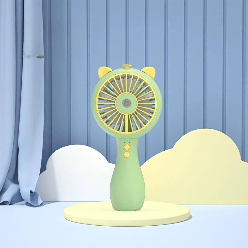 

Handheld Fog Fan, Small Rechargeable Personal Cooling Fan with Portable Fog Water Function, Suitable for Indoor Travel Use зелёный