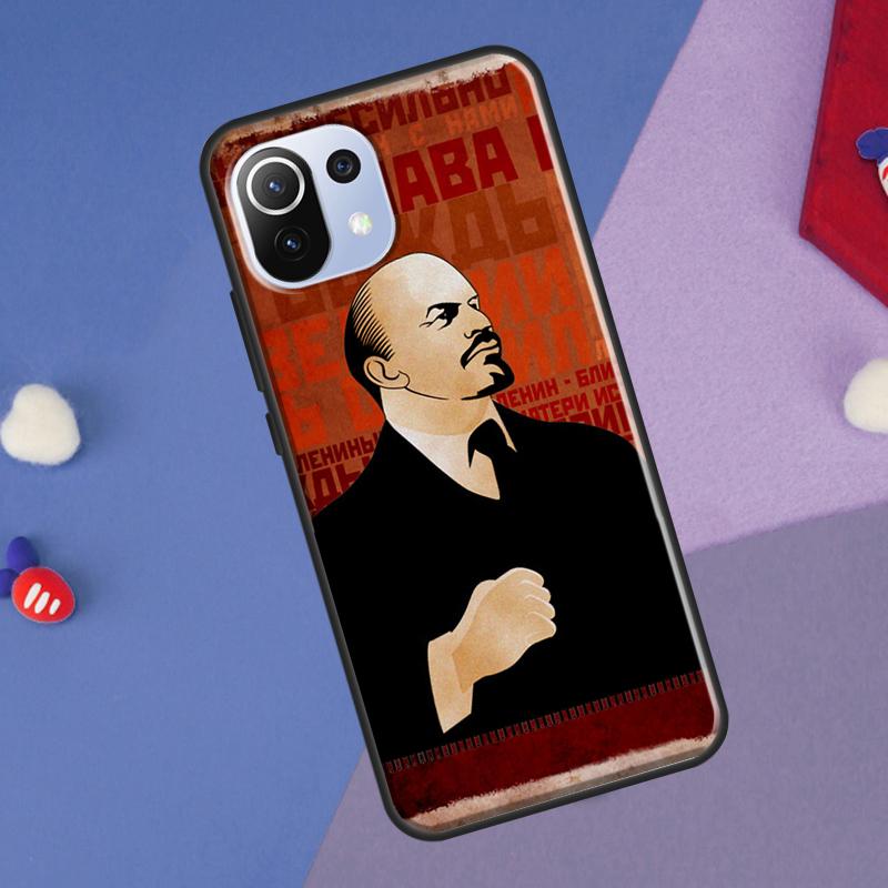 Lenin Soviet Union Flag Cover For Xiaomi 14T Pro 11T 12T 13T 13 14 Ultra POCO X7 Pro X3 X5 F3 F5 F6 M6 X6 Pro Case