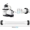 Tubo Piscina in PE Diametro 1,5" per Collegamento Pompa Filtro Intex, Lunghezza 40 cm