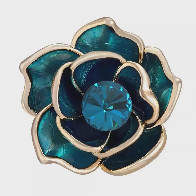 Camellia Pearl Brooch – Elegant Small Fragrance Style Pin for Women's Clothing Accessories