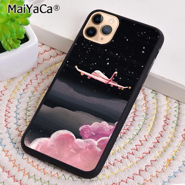 Pink Travel Aircraft Airplane Phone Case For iPhone 17 Air 16 pro max 15 14 plus 12 13 Shell Cover coque